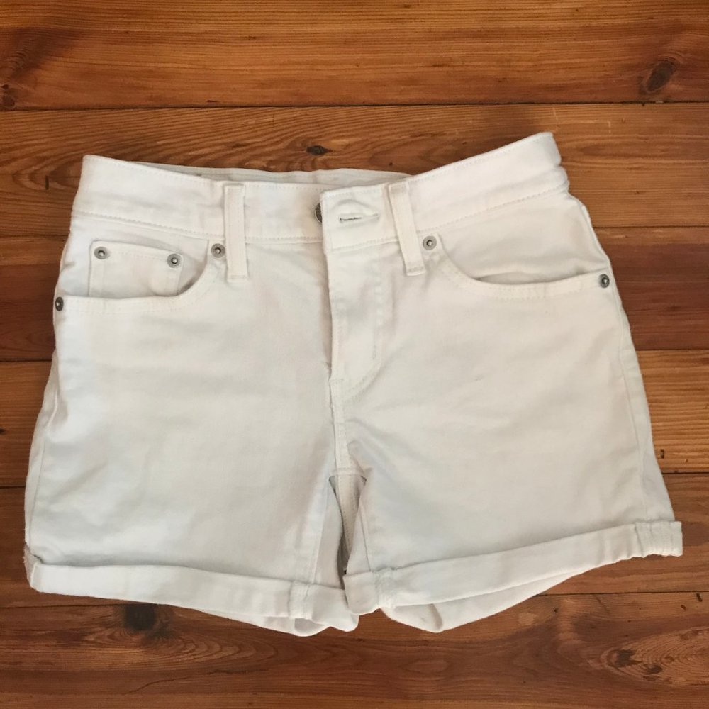 Levi Mid Length Women's Shorts White